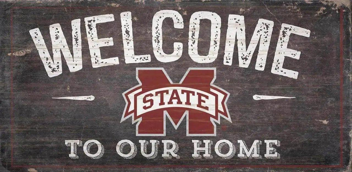  Mississippi State Bulldogs Wood Sign 12x6 Welcome Home -  ToylandEU™