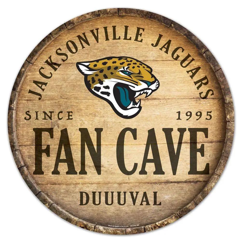  Jacksonville Jaguars Wood Sign 14 Inch Round Barrel Top -  ToylandEU™