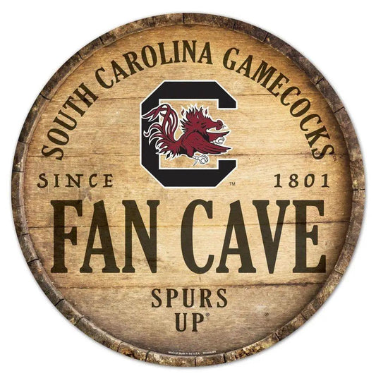 South Carolina Gamecocks Wood Sign 14 Inch Round Barrel Top -  ToylandEU™