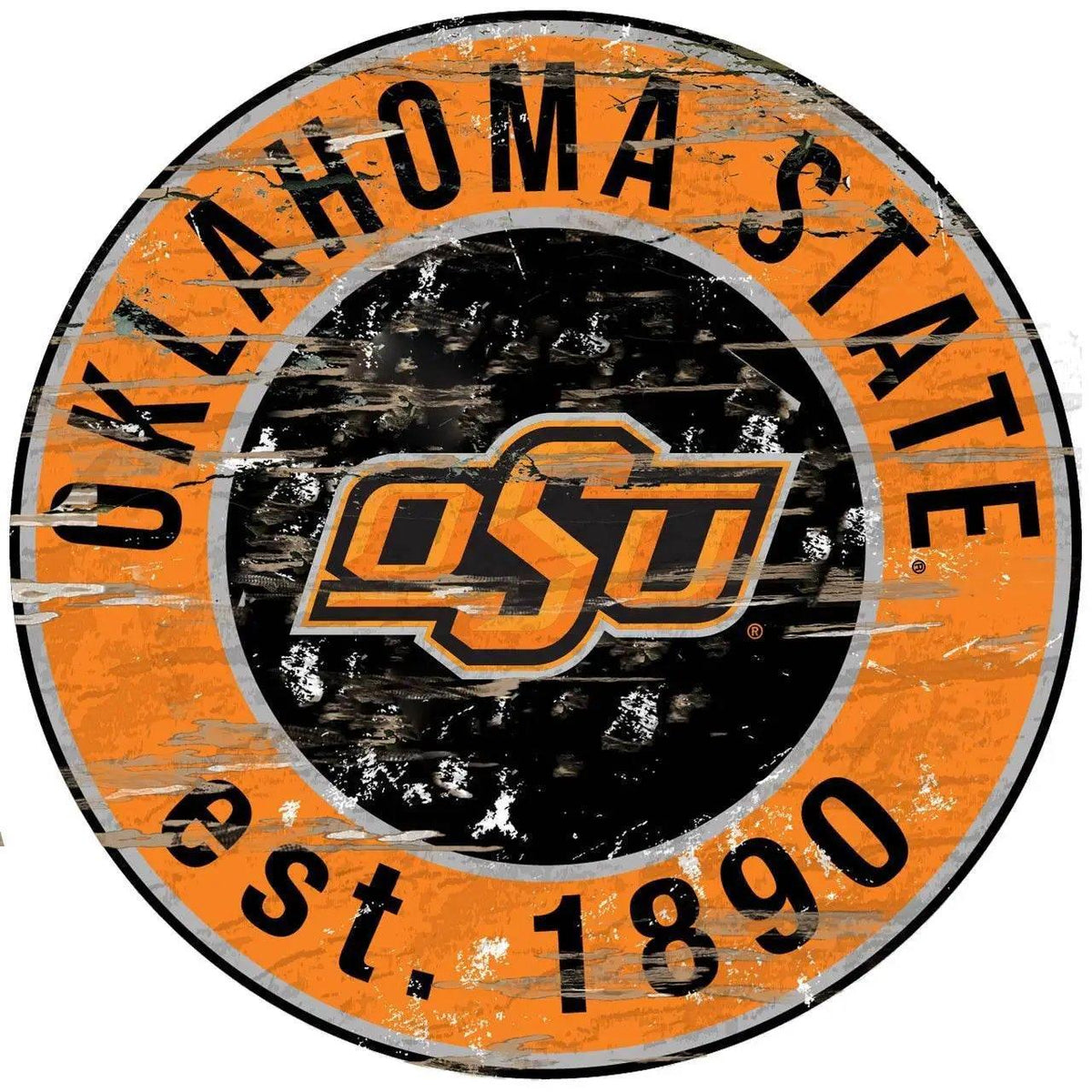  Oklahoma State Cowboys Wood Sign Round 24 Inch Wall Decor -  ToylandEU™