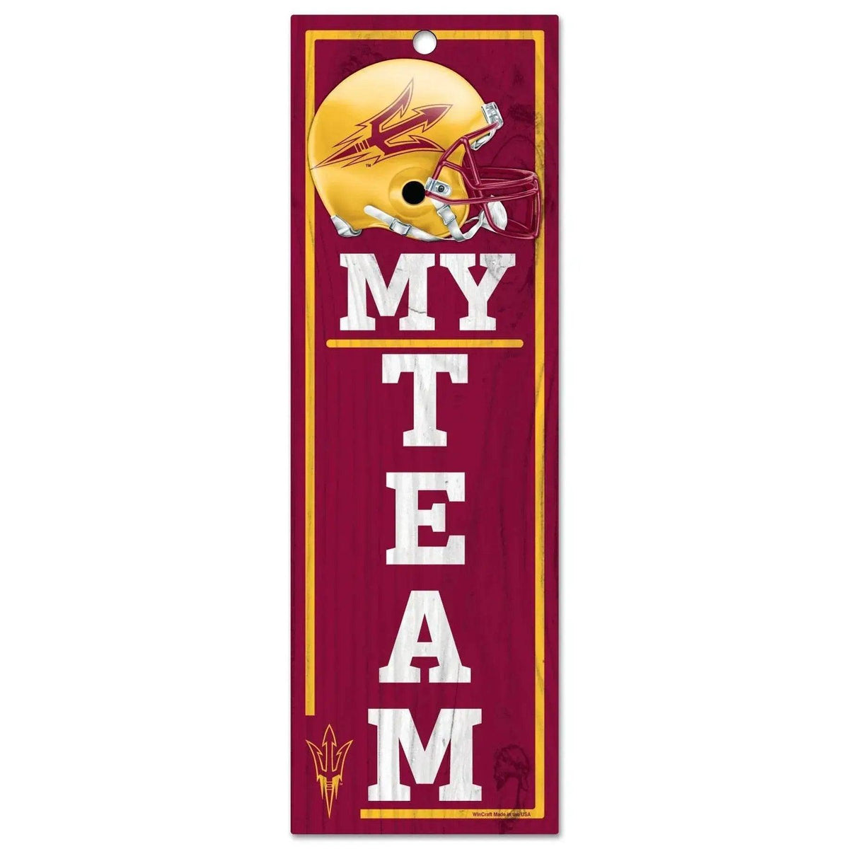  Arizona State Sun Devils Wood Sign 4x13 My Team Decor -  ToylandEU™