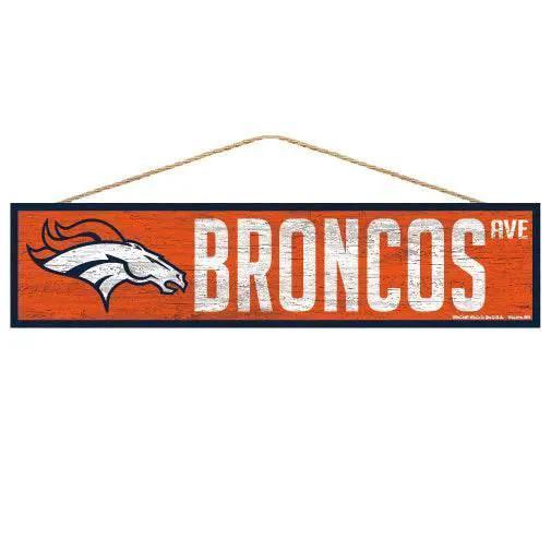  Denver Broncos Sign 4x17 Wood Avenue Design By Wincraft -  ToylandEU™