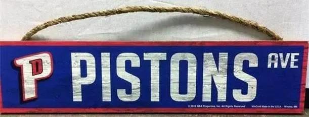  Detroit Pistons 4x17 Wood Avenue Design Sign With Team Logo -  ToylandEU™