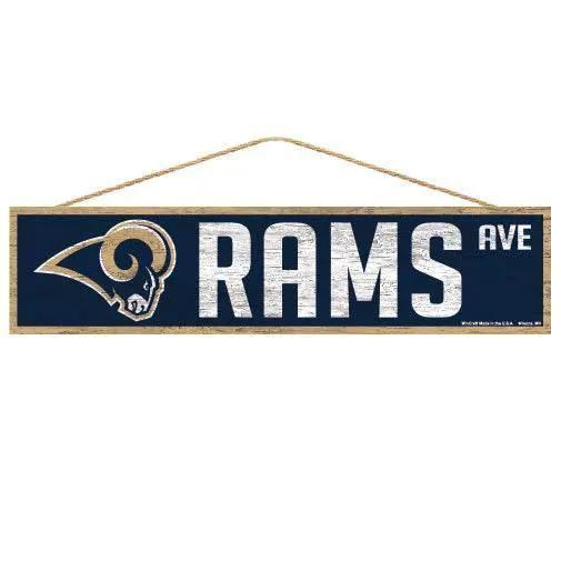  Los Angeles Rams Wood Avenue Sign 4x17 Inch Thick Wincraft -  ToylandEU™
