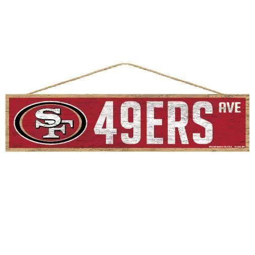  San Francisco 49ers Wood Sign 4x17 Avenue Design With Logo -  ToylandEU™