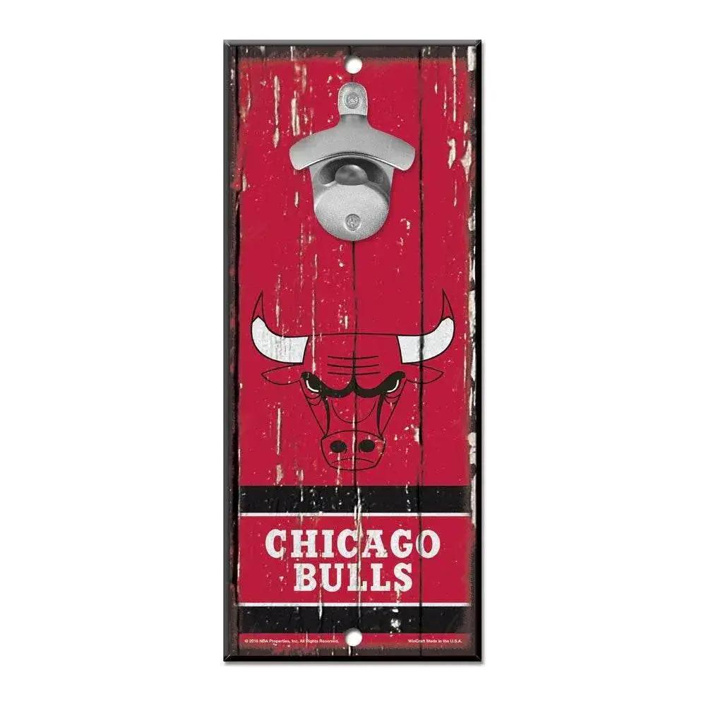  Chicago Bulls Wood Sign Bottle Opener 5x11 Made In USA -  ToylandEU™