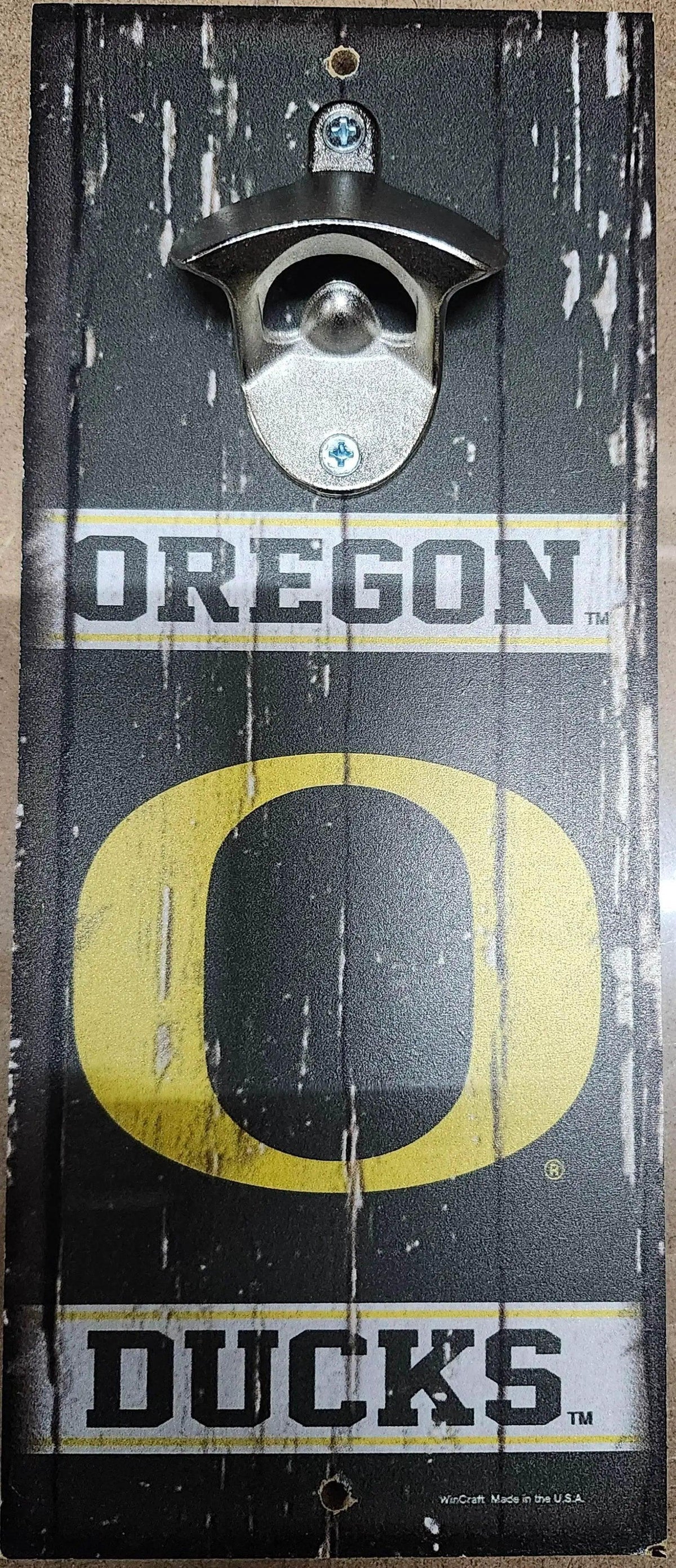  Oregon Ducks Wood Sign 5x11 Bottle Opener Alternate -  ToylandEU™