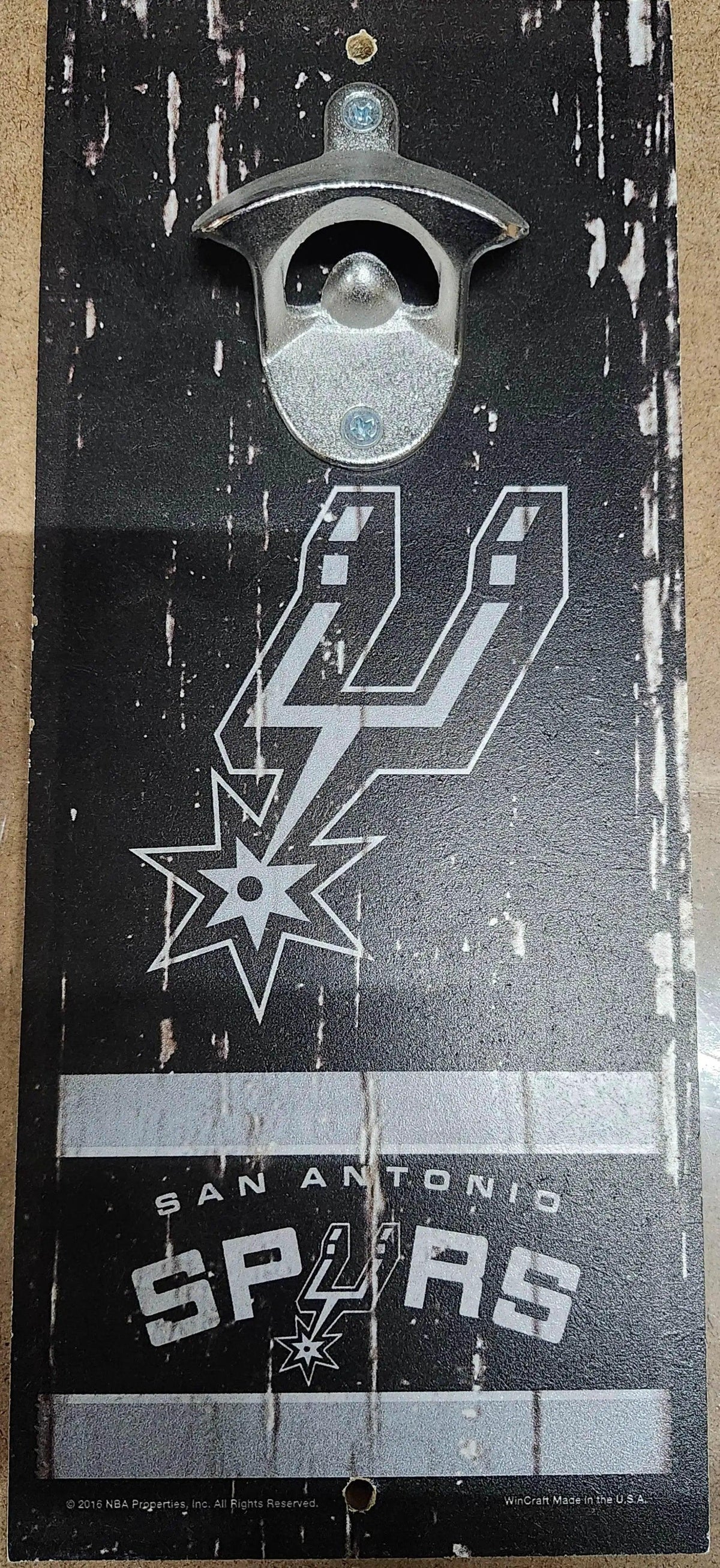  San Antonio Spurs Wood Sign Bottle Opener 5x11 Wall Decor -  ToylandEU™