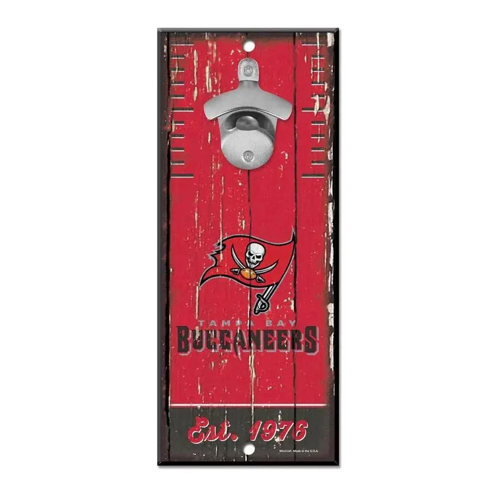  Tampa Bay Buccaneers Wood Sign With Bottle Opener 5x11 -  ToylandEU™