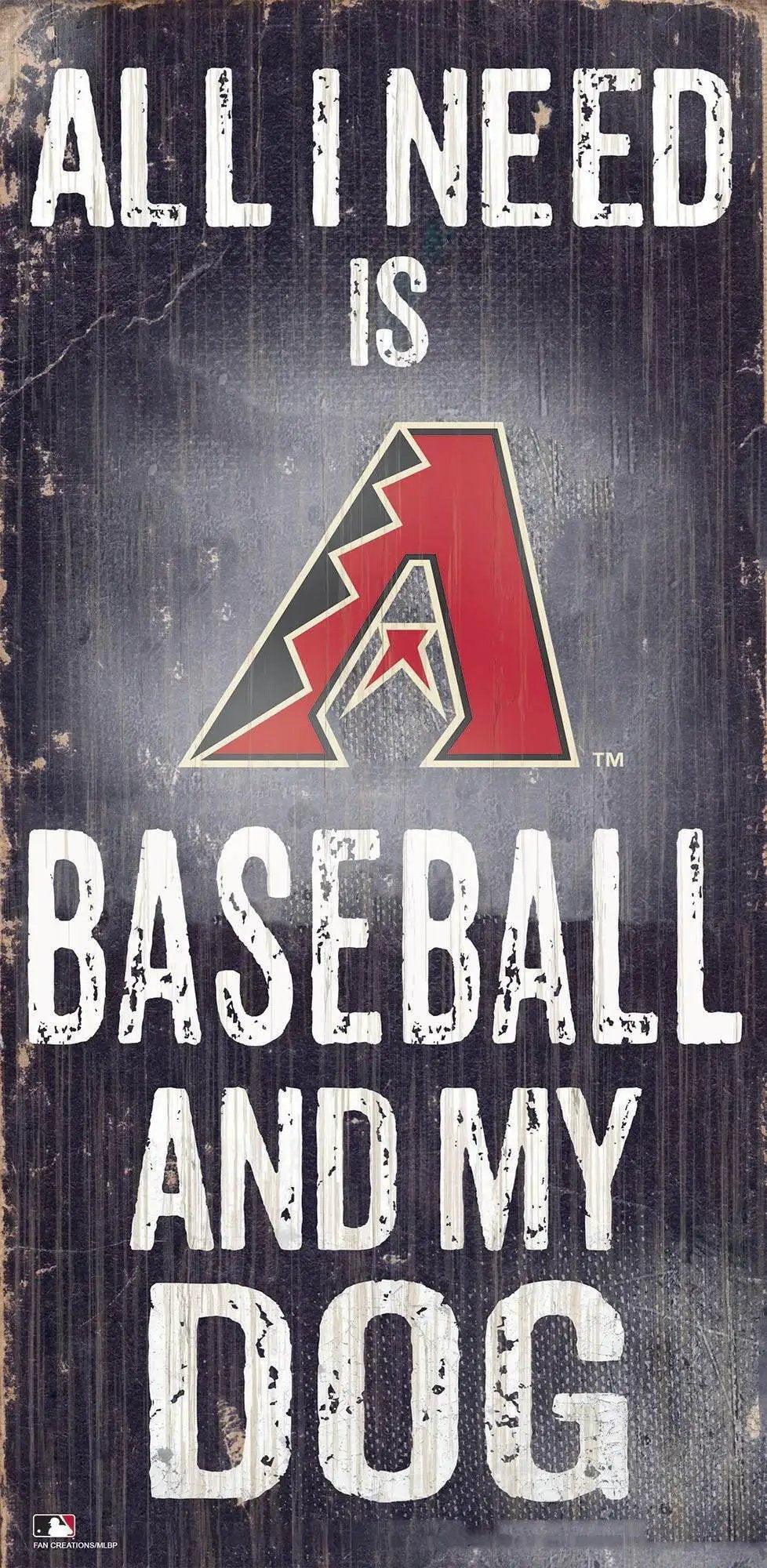  Arizona Diamondbacks Wood Sign 6x12 Baseball Dog Design -  ToylandEU™