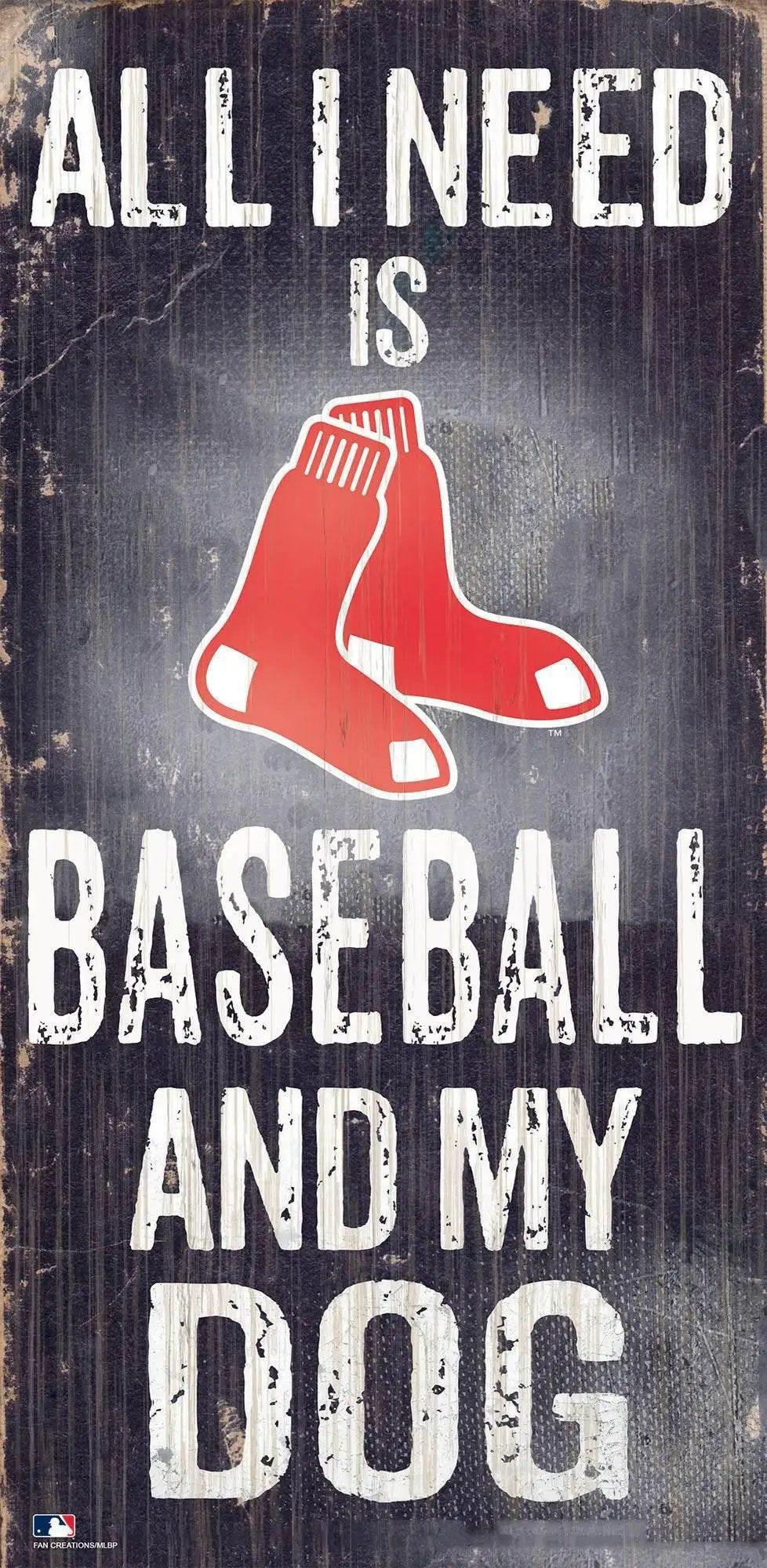  Boston Red Sox Wood Sign 6x12 Baseball and Dog Design -  ToylandEU™