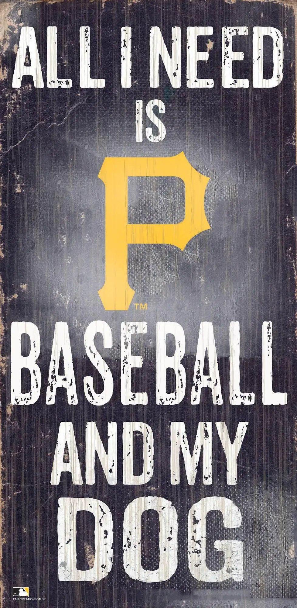  Pittsburgh Pirates Wood Sign 6x12 Baseball and Dog Design -  ToylandEU™