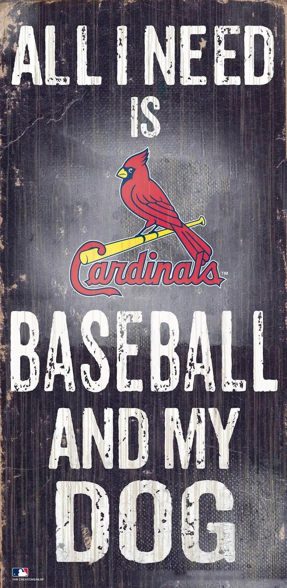  St Louis Cardinals Wood Sign 6x12 Baseball And Dog Design -  ToylandEU™