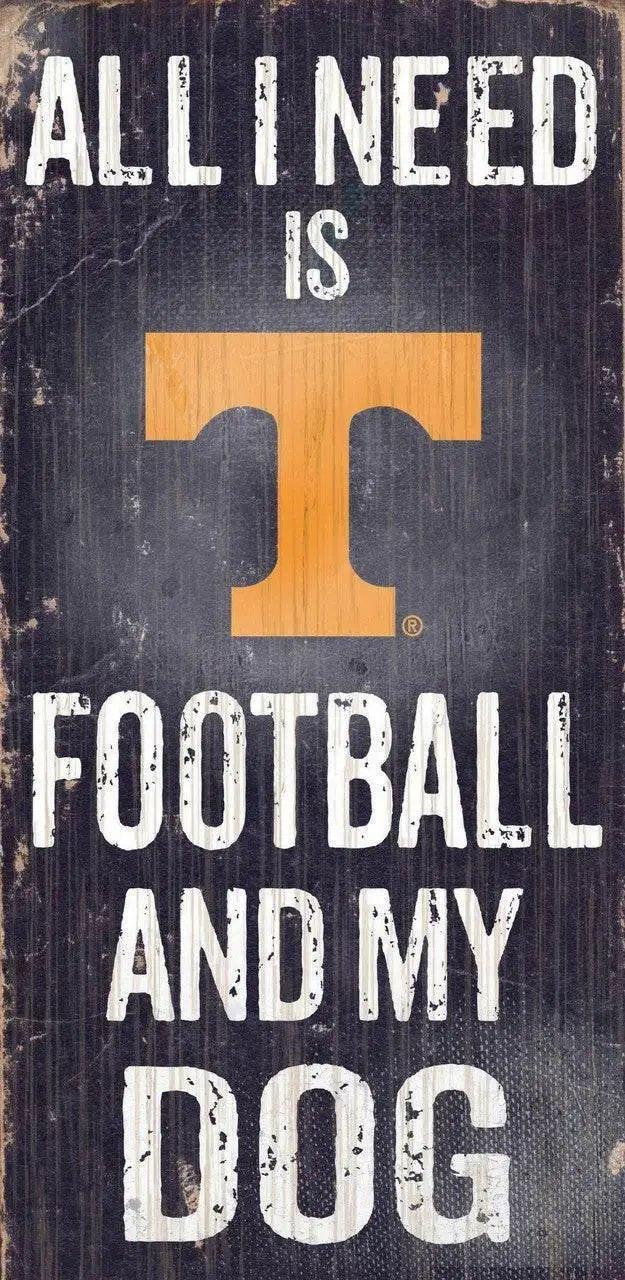  Tennessee Volunteers Wood Sign Football and Dog 6x12 -  ToylandEU™