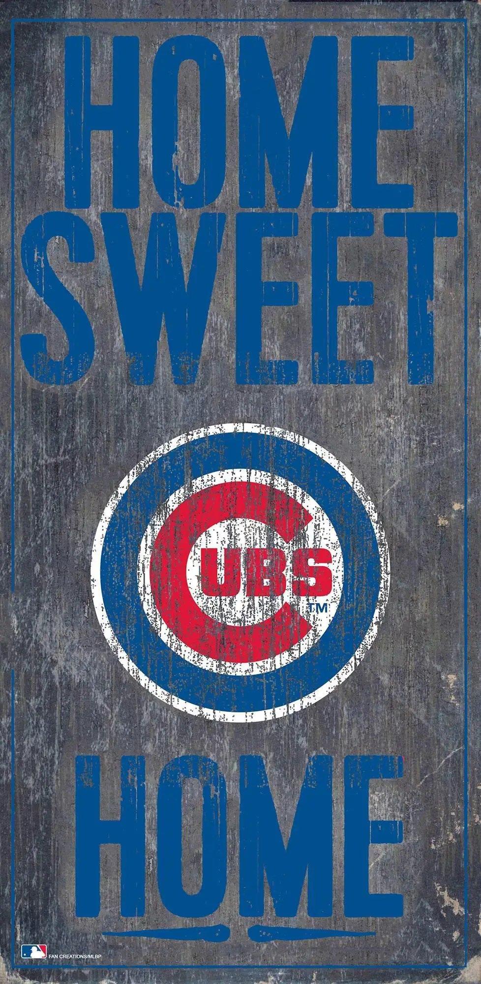  Chicago Cubs Wood Sign 6x12 Home Sweet Home Distressed -  ToylandEU™