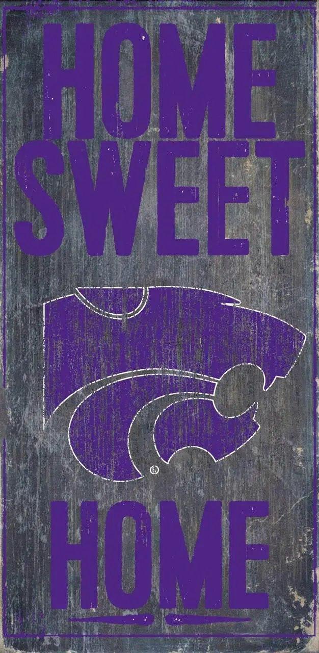  Kansas State Wildcats Wood Sign Home Sweet Home 6x12 -  ToylandEU™