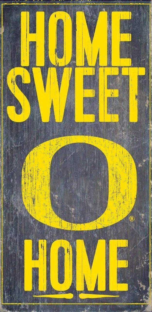  Oregon Ducks Wood Sign Home Sweet Home 6x12 Hanging -  ToylandEU™
