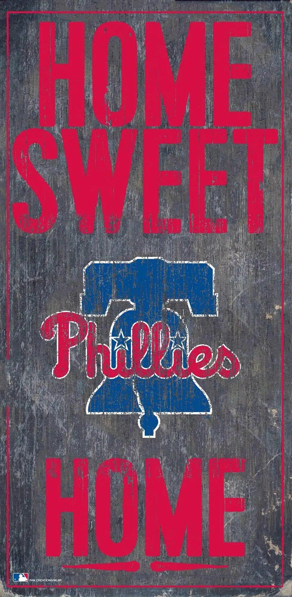  Philadelphia Phillies Wood Sign 6x12 Home Sweet Home Design -  ToylandEU™