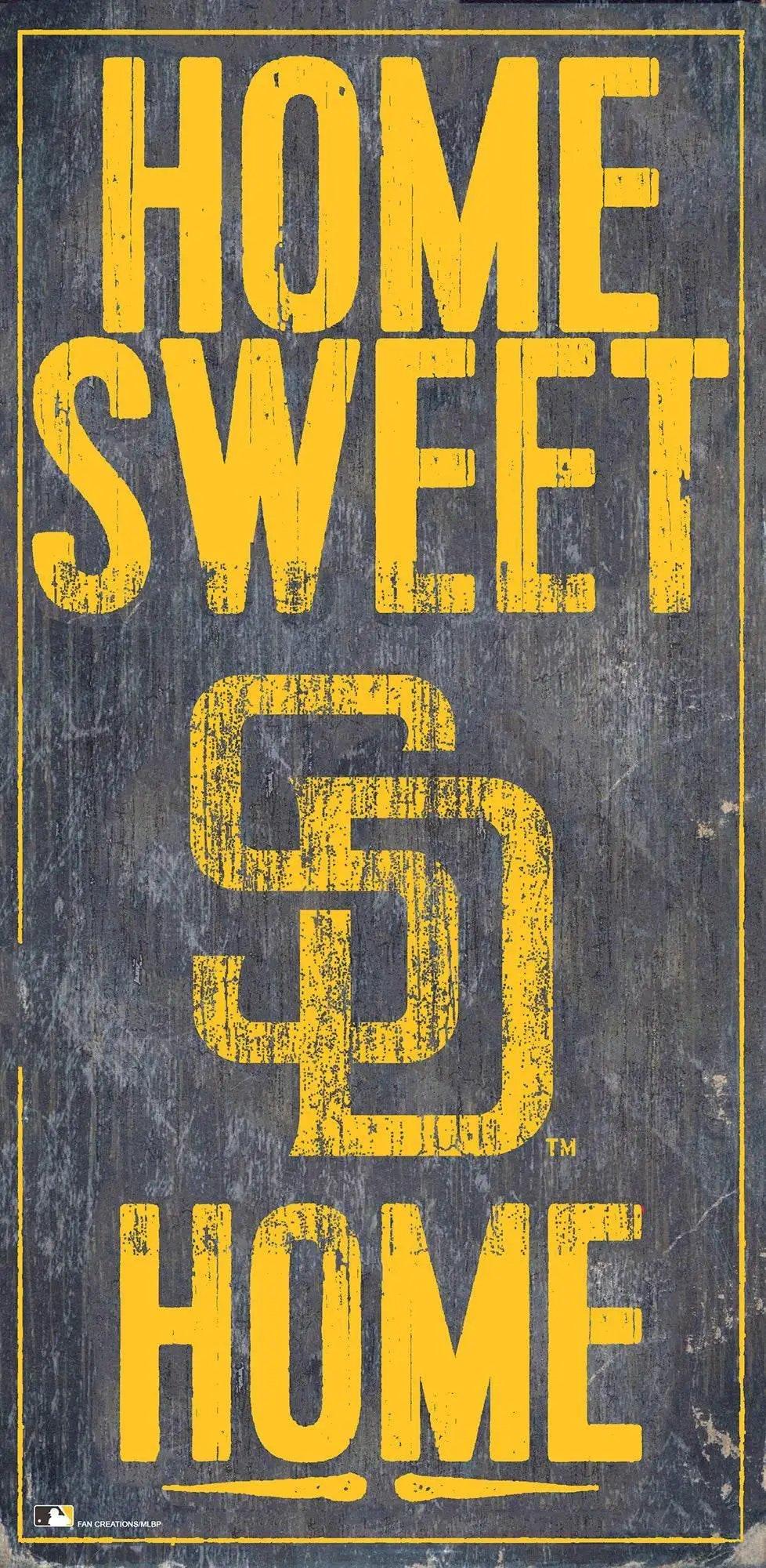  San Diego Padres Wood Sign 6x12 Home Sweet Home Rustic -  ToylandEU™