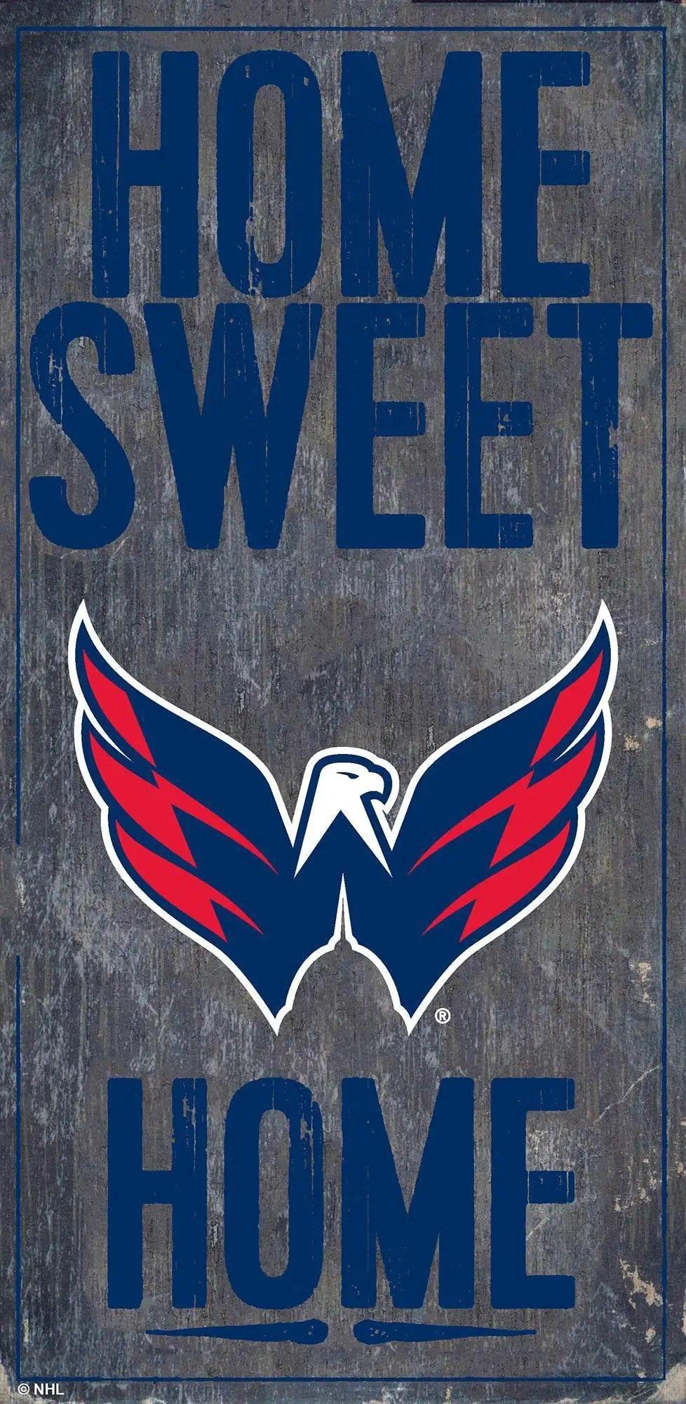  Washington Capitals Wood Sign 6x12 Home Sweet Home Design -  ToylandEU™