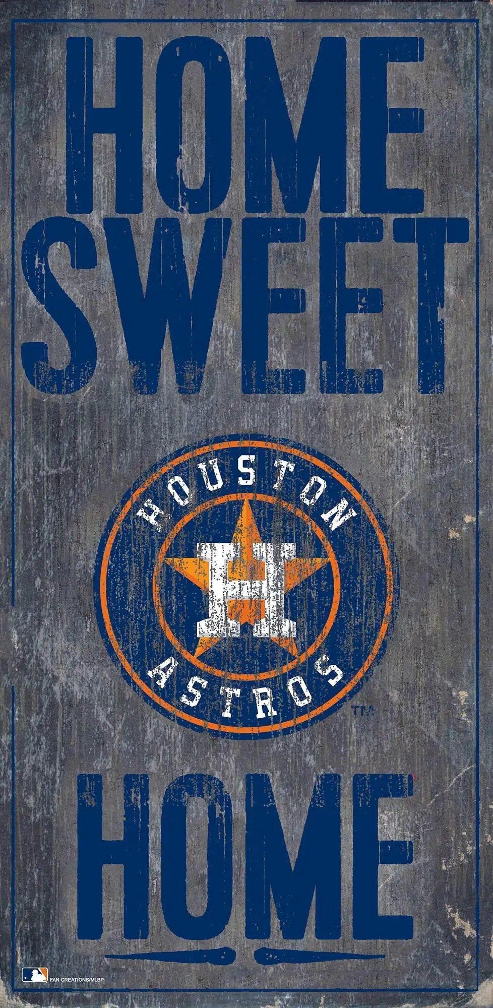  Houston Astros Home Sweet Home Wood Sign 6x12 Inch Deco -  ToylandEU™