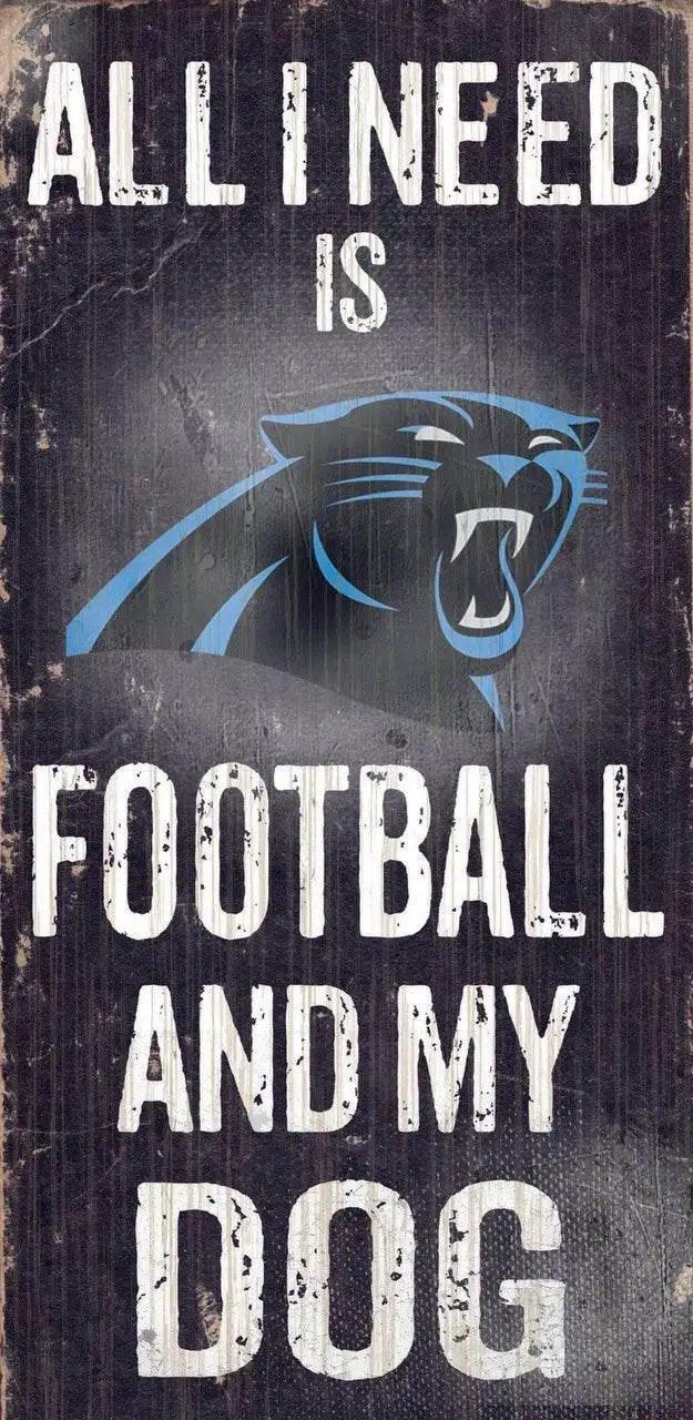  Carolina Panthers Wood Sign Football and Dog 6x12 Inches -  ToylandEU™