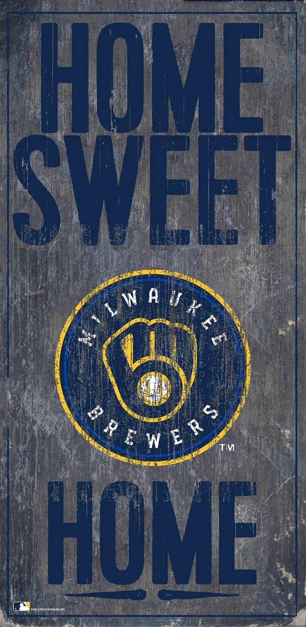  Milwaukee Brewers Home Sweet Home Wood Sign 6x12 Inches -  ToylandEU™