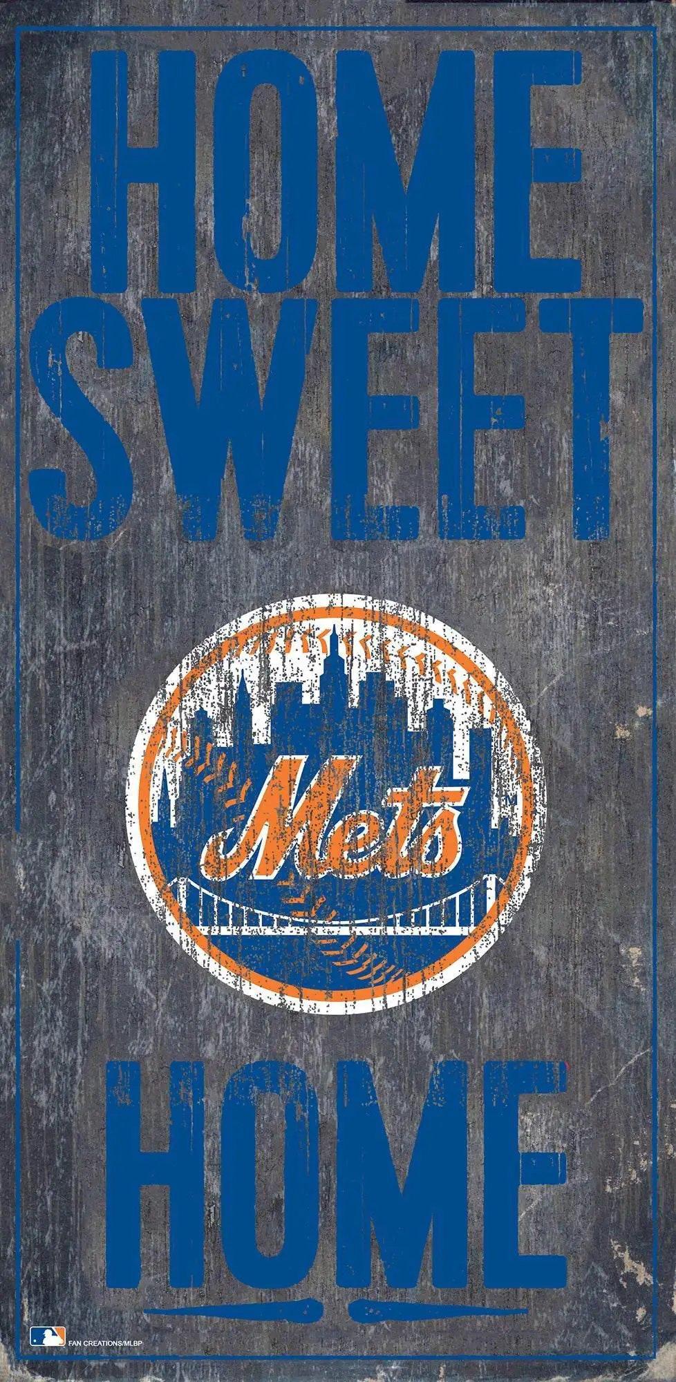  New York Mets Home Sweet Home Wood Sign 6x12 Inches -  ToylandEU™