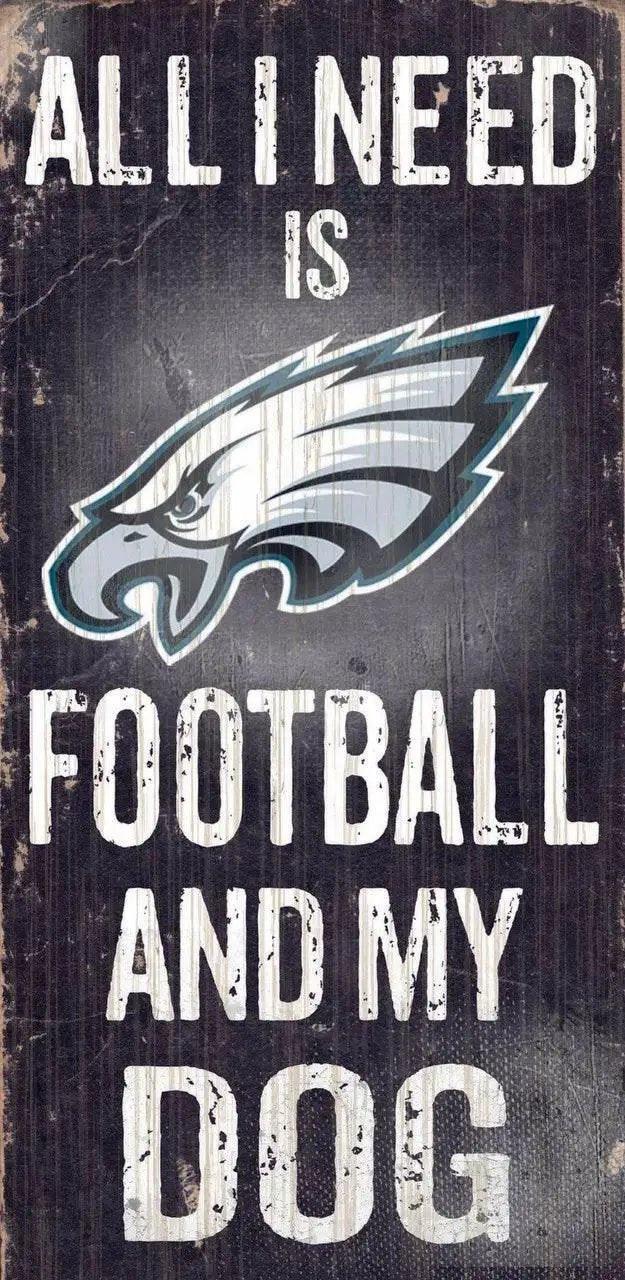  Philadelphia Eagles Wood Sign Football and Dog 6x12 Inches -  ToylandEU™