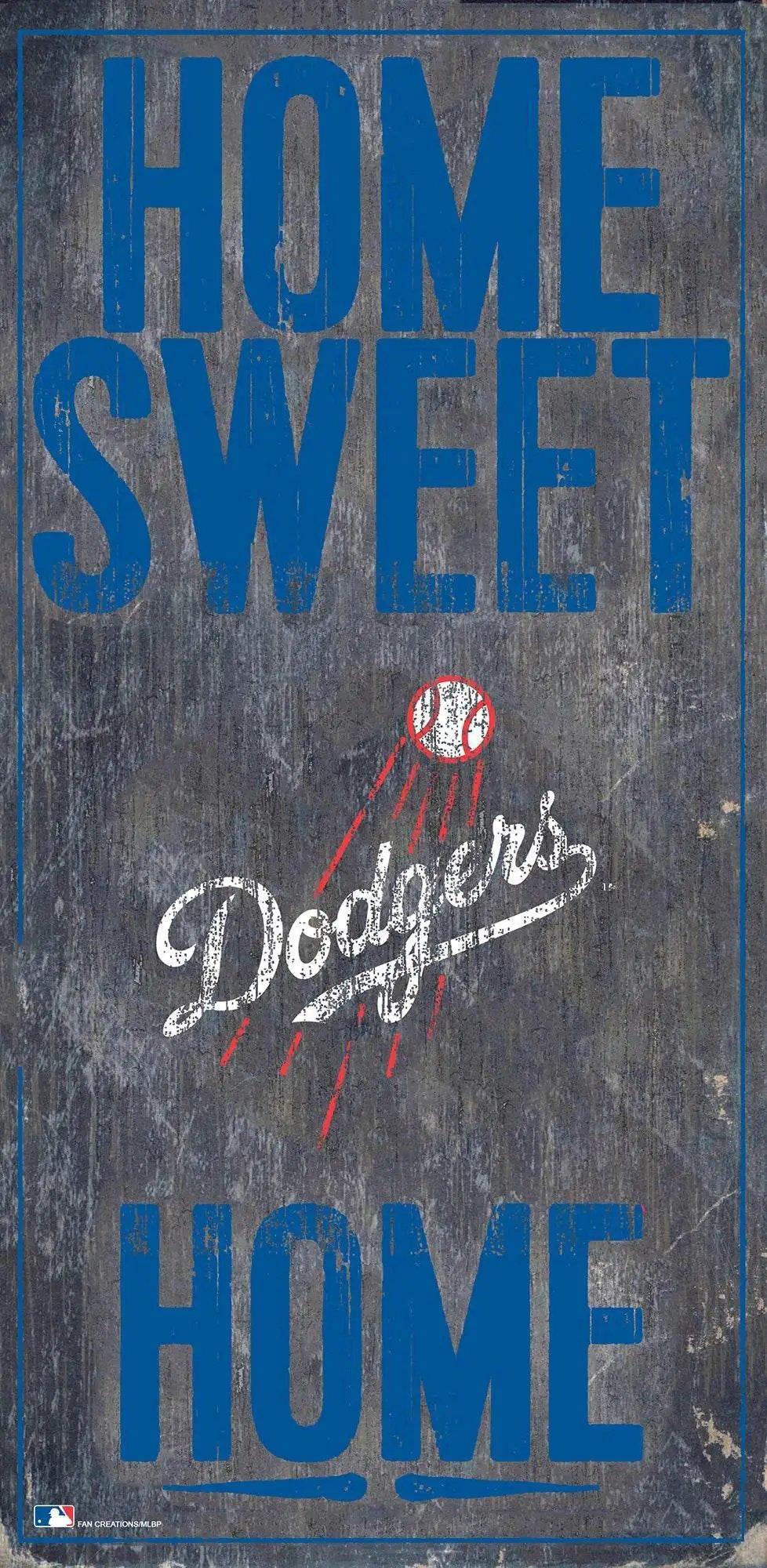  Los Angeles Dodgers Rustic Wood Sign 6x12 Home Sweet Home -  ToylandEU™