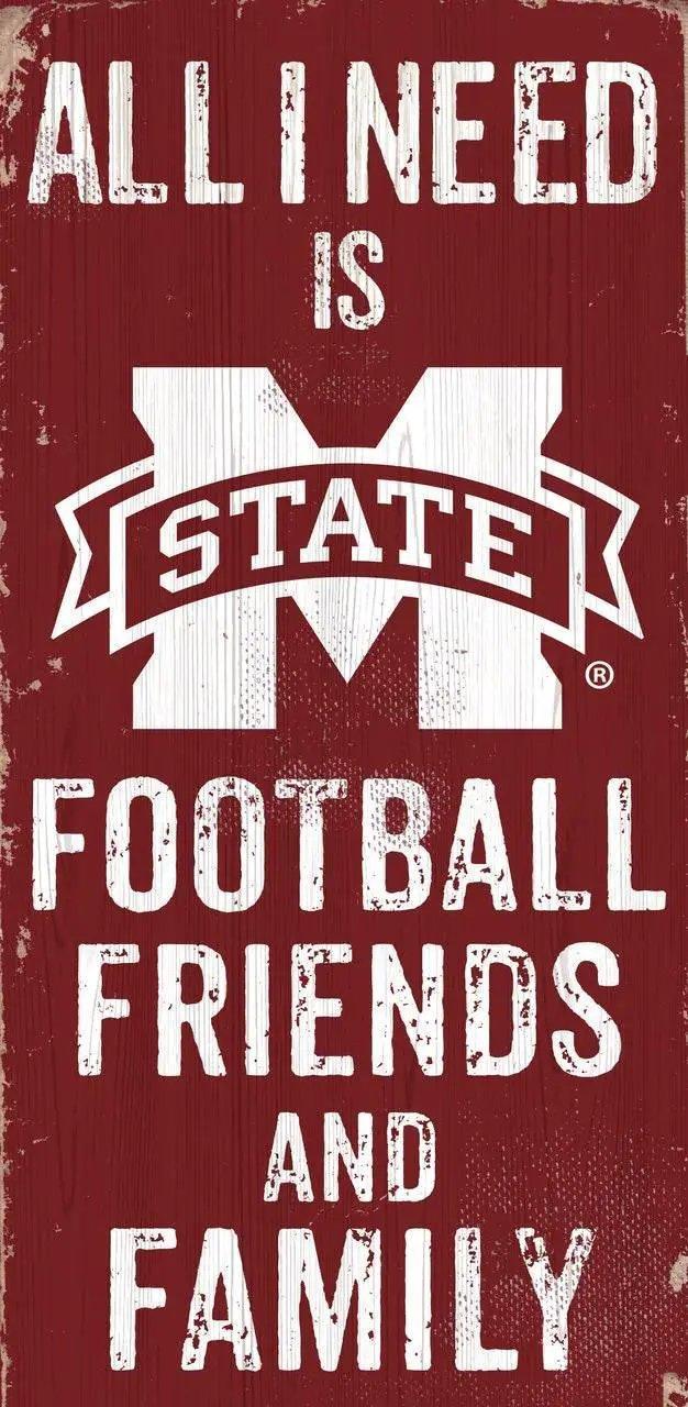  Mississippi State Bulldogs Wood Sign 6x12 Football Color -  ToylandEU™