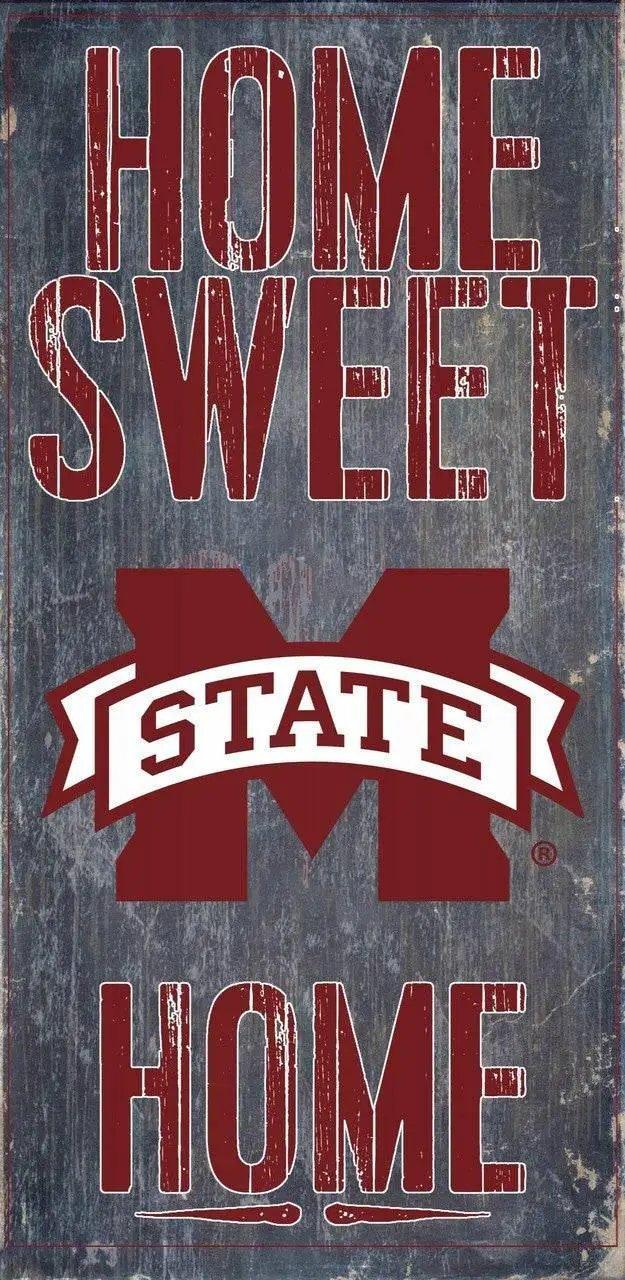  Mississippi State Bulldogs Wood Sign Home Sweet Home 6x12 -  ToylandEU™