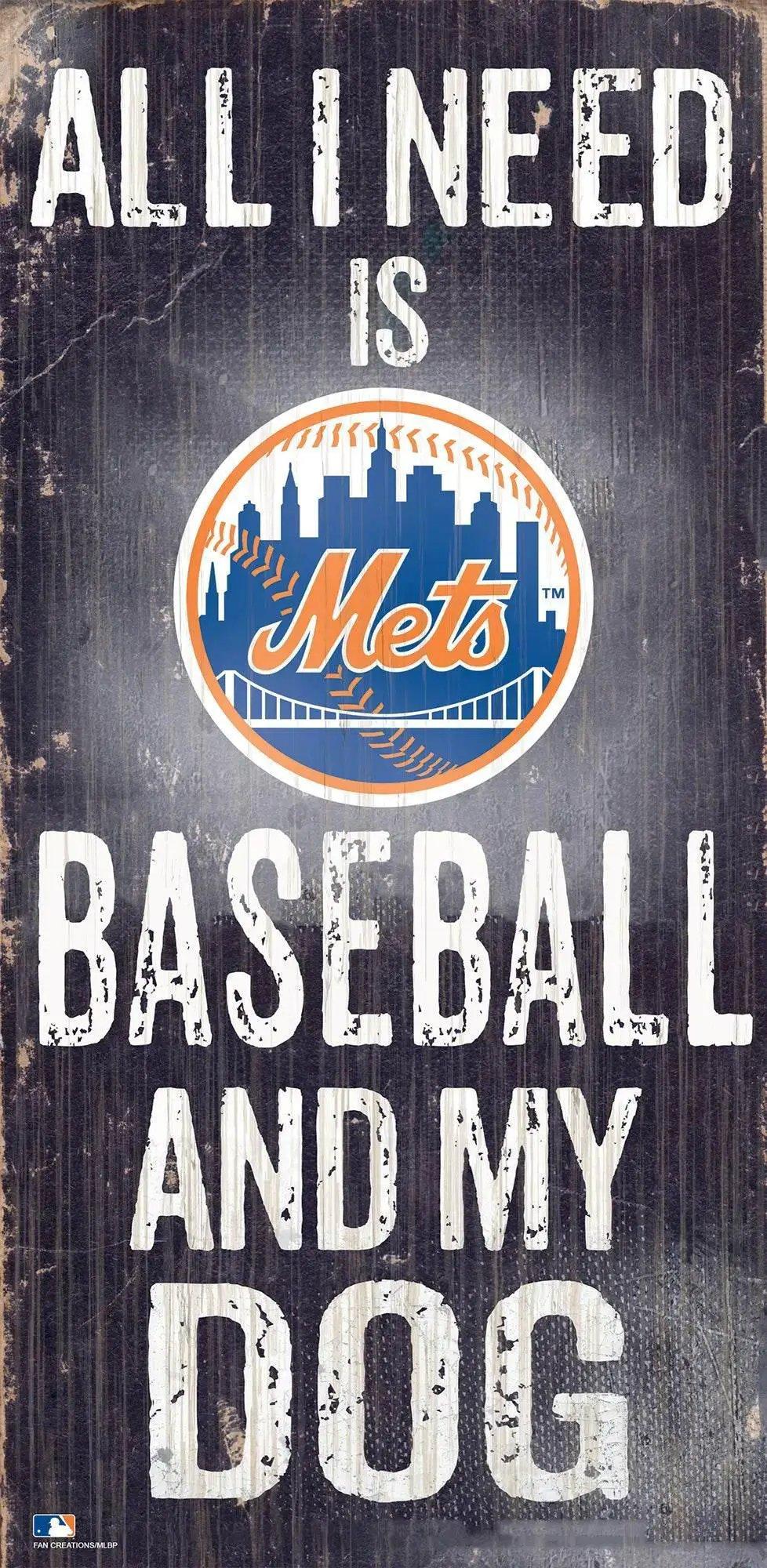  New York Mets Wood Sign 6x12 Baseball Dog Design Rustic -  ToylandEU™