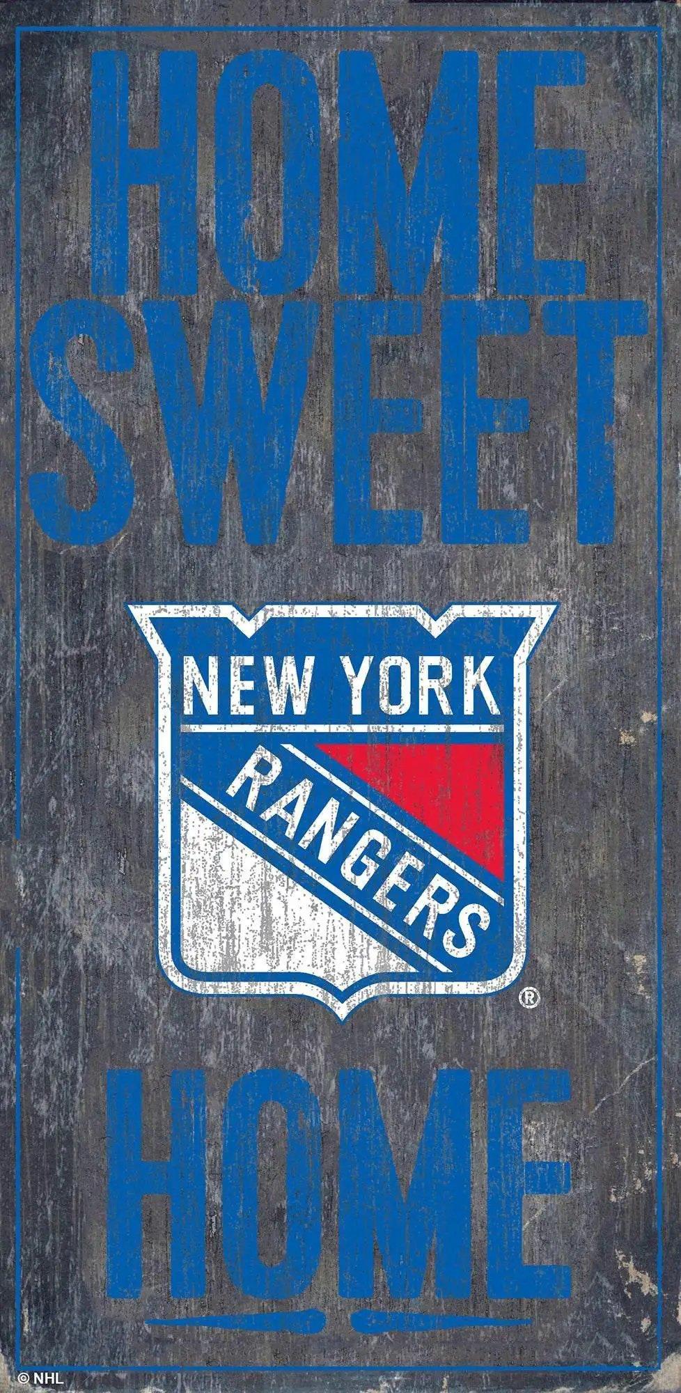  New York Rangers Distressed Wood Sign 6x12 Home Sweet Home -  ToylandEU™