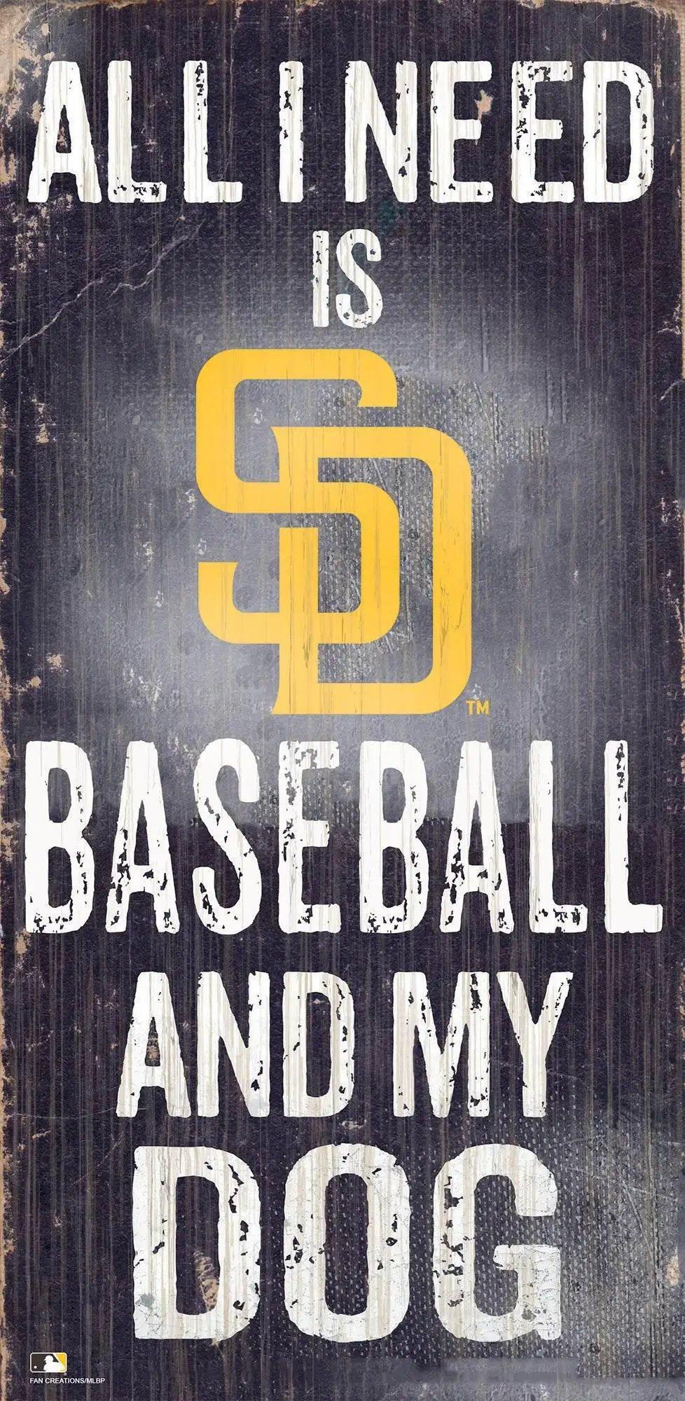  San Diego Padres Wood Sign 6x12 Baseball Dog Design -  ToylandEU™