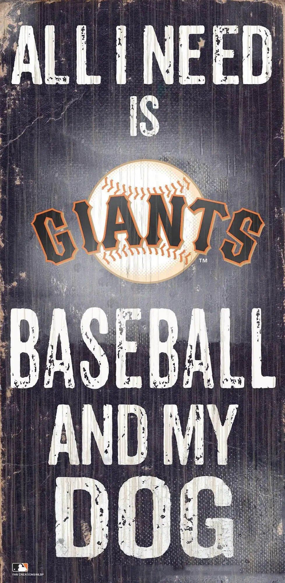  San Francisco Giants Wood Sign 6x12 Baseball Dog Design -  ToylandEU™