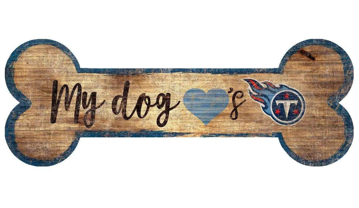  Tennessee Titans Wood Sign 6x12 Dog Bone Shape Wall Decor -  ToylandEU™