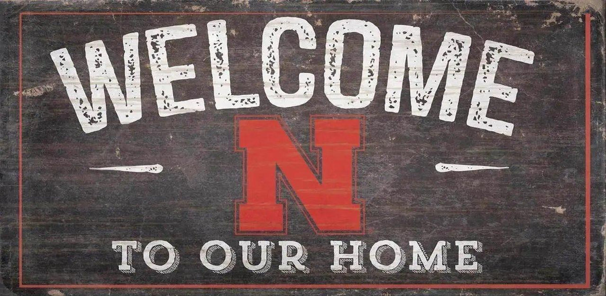  Nebraska Cornhuskers Wood Sign 6x12 Welcome To Our Home -  ToylandEU™
