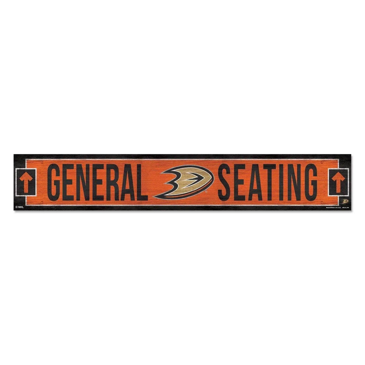  Anaheim Ducks Wood Sign 6x36 General Seating Plaque -  ToylandEU™