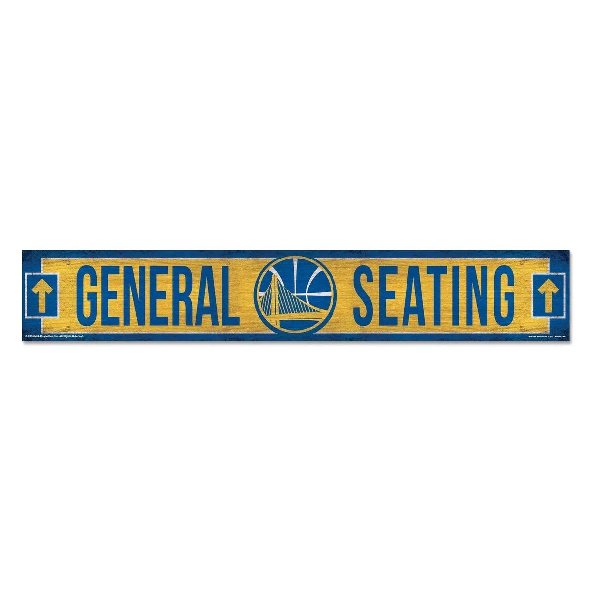  Golden State Warriors Sign 6x36 Wood General Seating -  ToylandEU™