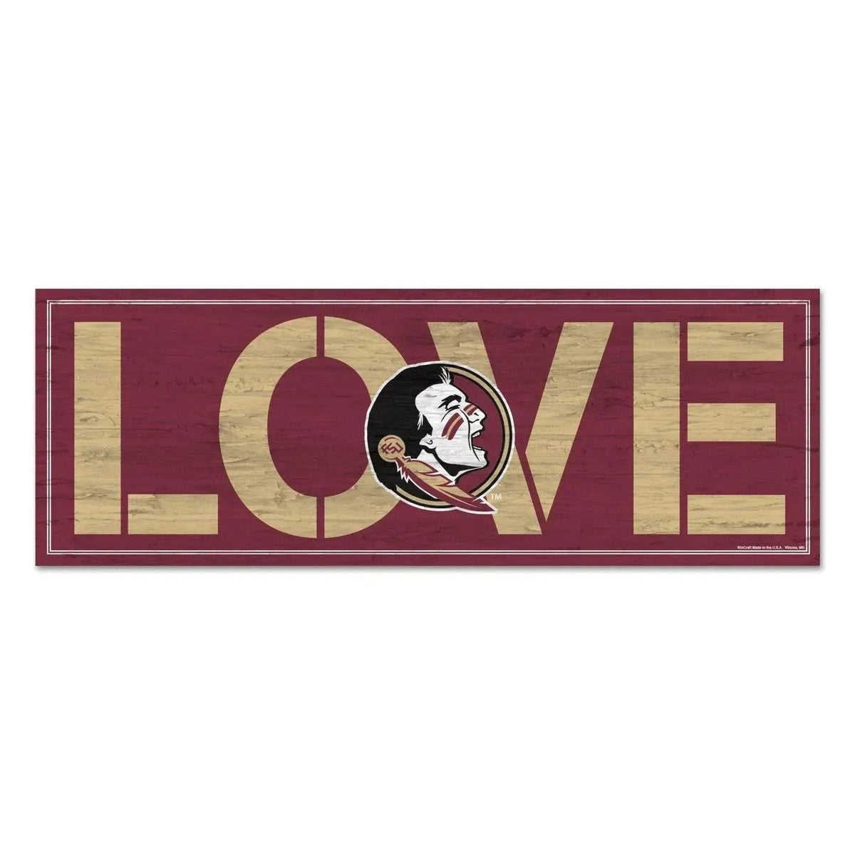  Florida State Seminoles Sign 8x23 Wood Love Wall Decor -  ToylandEU™