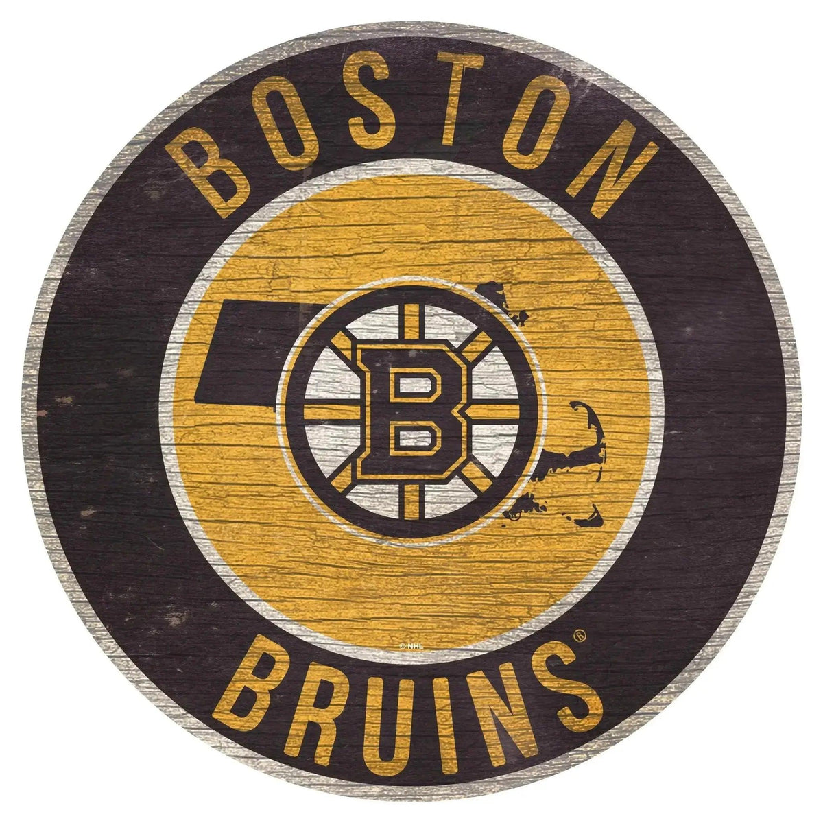  Boston Bruins Wood Round Sign State Design Indoor Use -  ToylandEU™