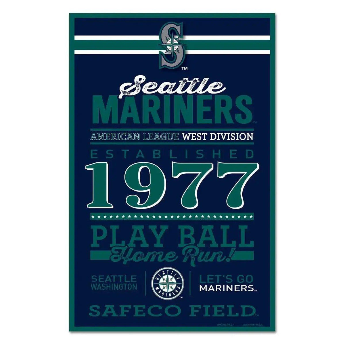  Seattle Mariners 11x17 Wood Sign Established By Wincraft -  ToylandEU™
