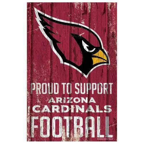  Arizona Cardinals 11x17 Wood Sign Proud to Support Design -  ToylandEU™