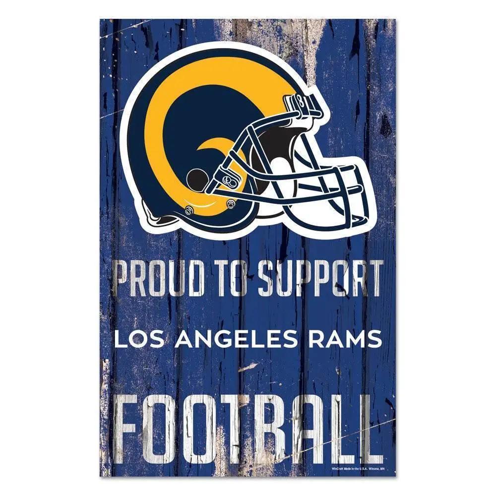  Los Angeles Rams Sign 11x17 Wood Proud to Support Design -  ToylandEU™