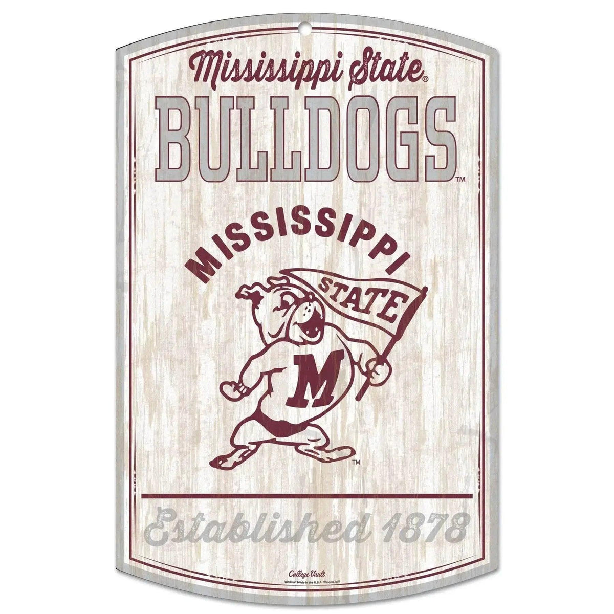 Mississippi State Bulldogs Retro Wood Sign 11x17 Wall Art -  ToylandEU™