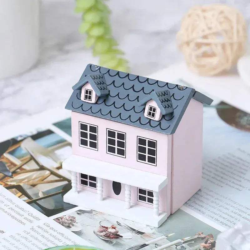 Wooden 12 Scale Dollhouse Villa Miniature Handcrafted Decor Set - ToylandEU