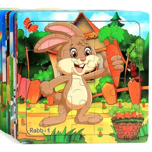  Wooden 3D Puzzle For Kids Ages 3 6 Animals CE Certified -  ToylandEU™