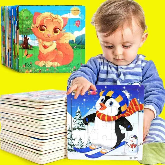  Wooden 3D Puzzle For Kids Ages 3 6 Animals CE Certified -  ToylandEU™
