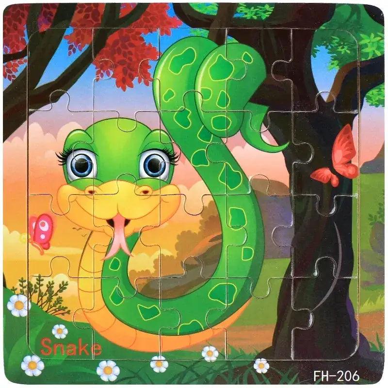  Wooden 3D Puzzle For Kids Ages 3 6 Animals CE Certified -  ToylandEU™